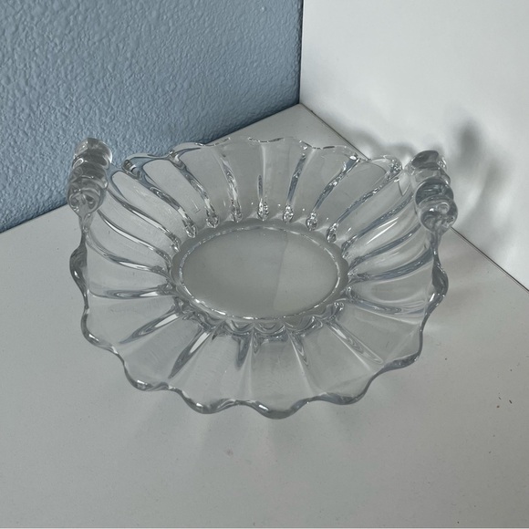 Heisay Vintage Crystolite Handled Snack / Trinket Dish 1937-1957 - Picture 3 of 6